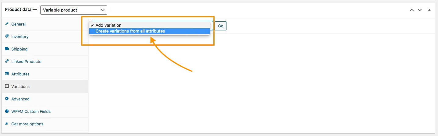 Genera varianti con tutti gli attributi