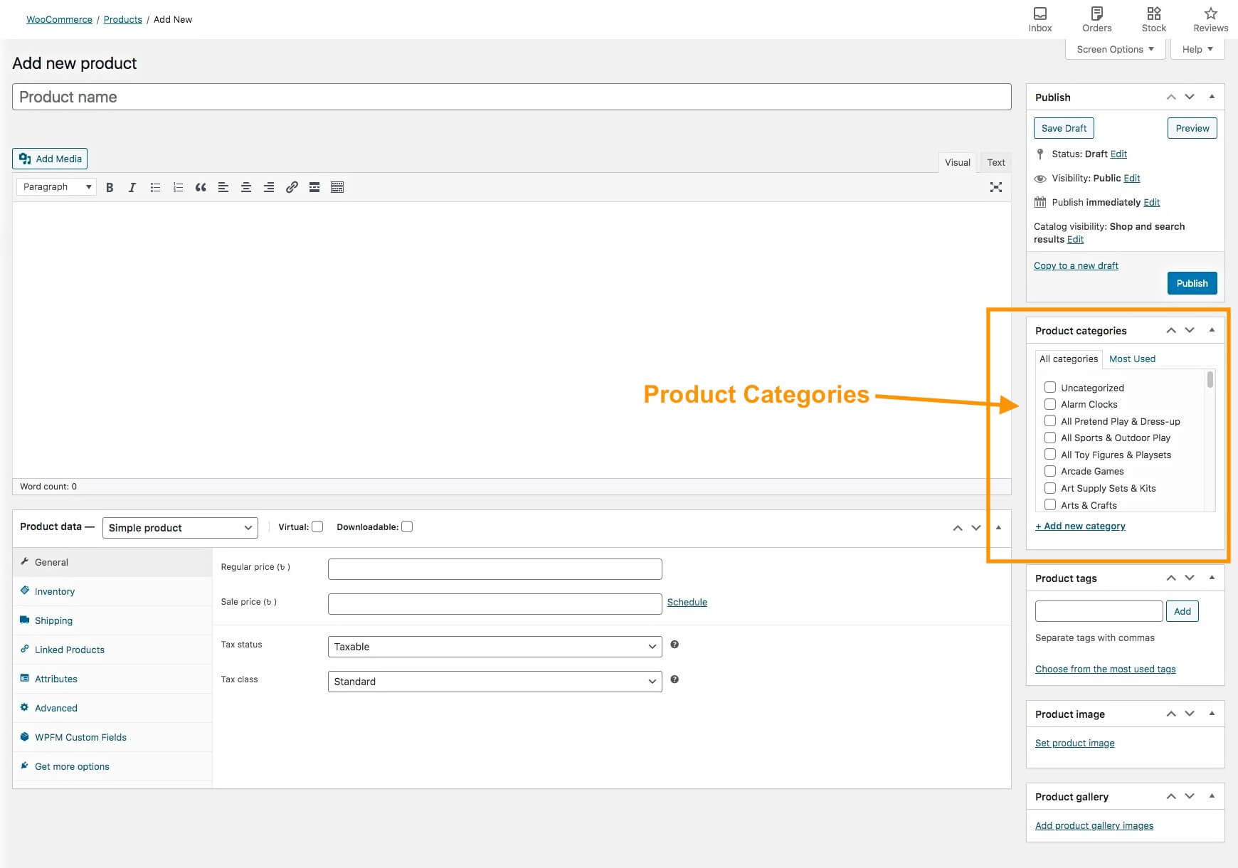 categoria di prodotto