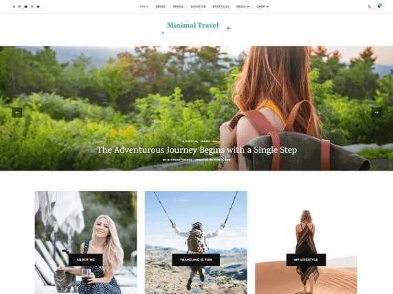 Motyw WordPress Minimal Travel