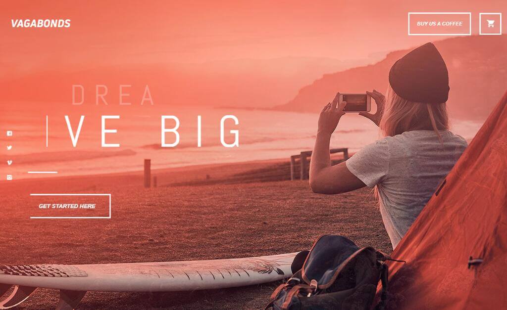 Vagabonds - Motyw WordPress na osobisty blog podróżniczy