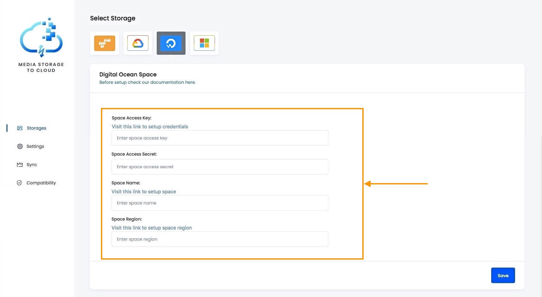 Tabloul de bord M2C DigitalOcean