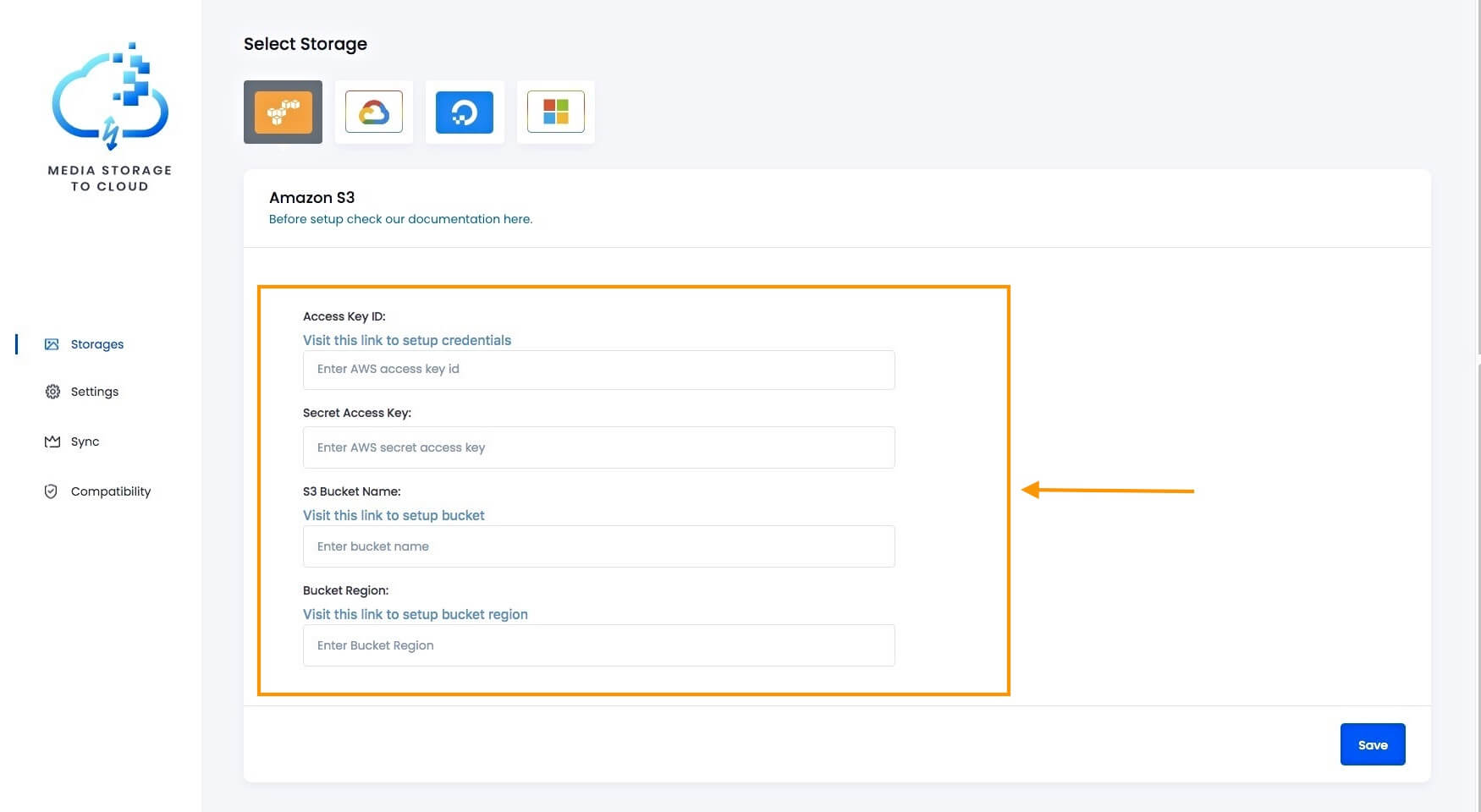 Acreditări AWS Dashboard