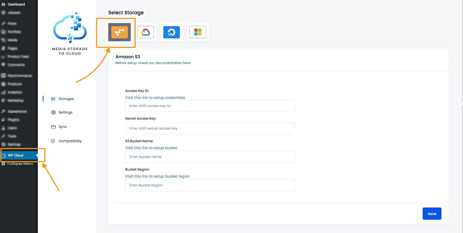 Tabloul de bord M2C AWS