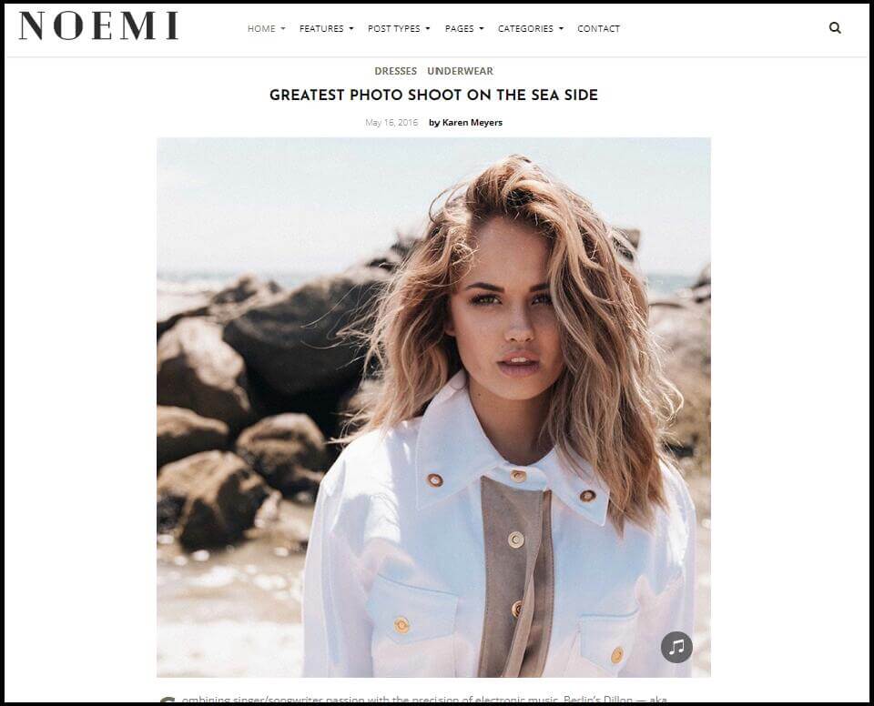 Noemi - Tema Blog Gaya Hidup & Mode