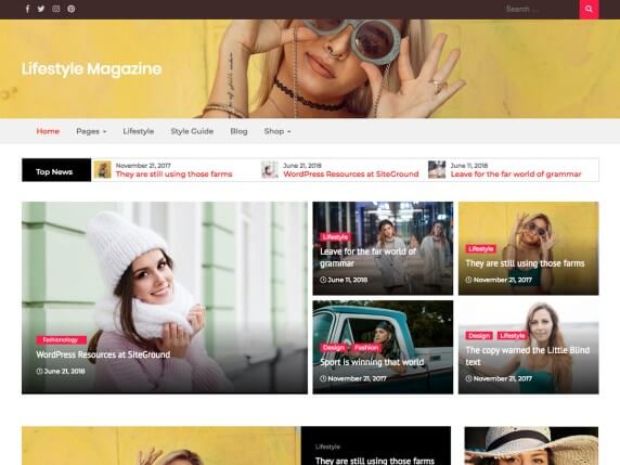 Majalah Gaya Hidup - Tema WordPress Gratis