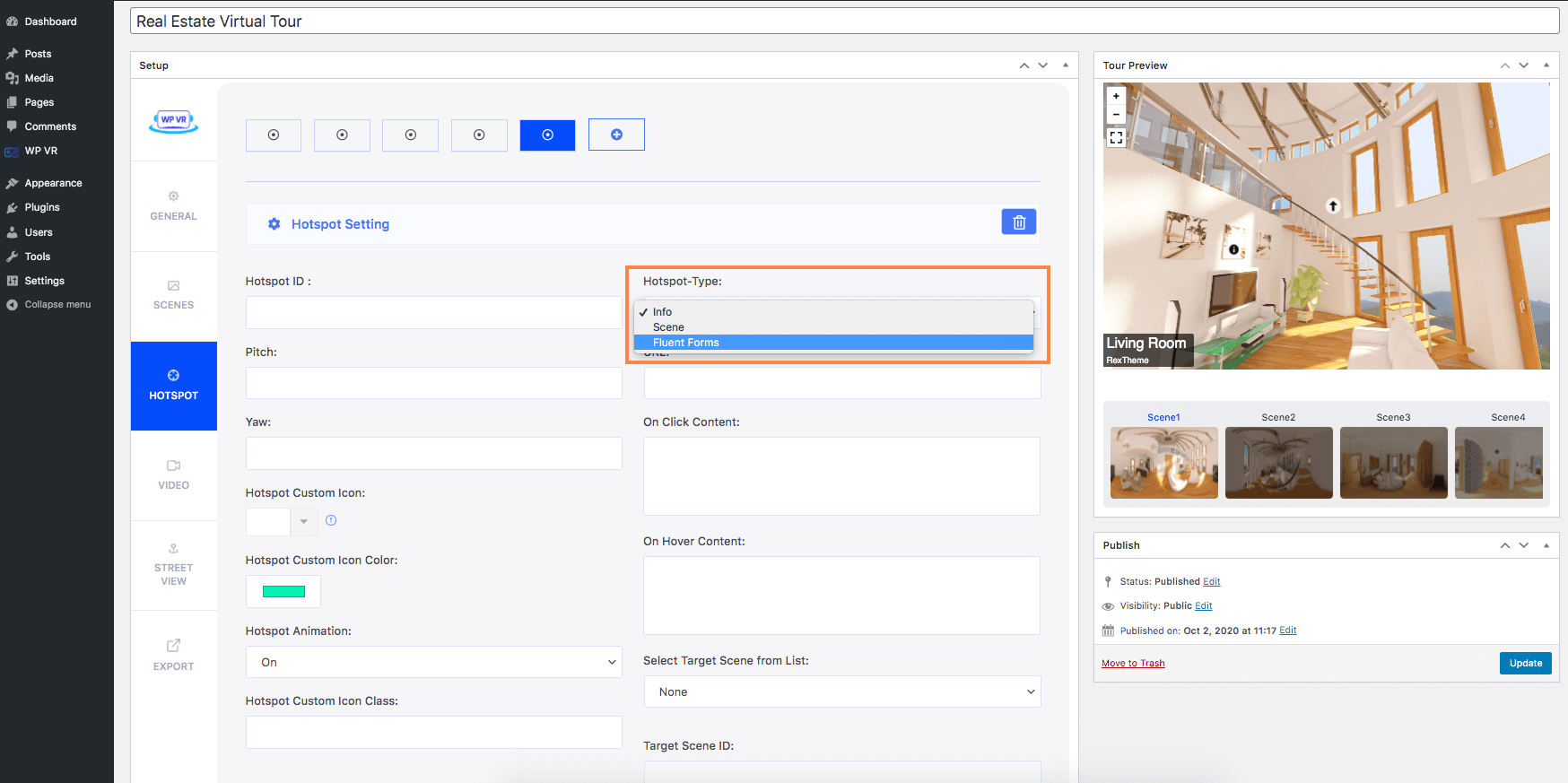 添加联系表单热点