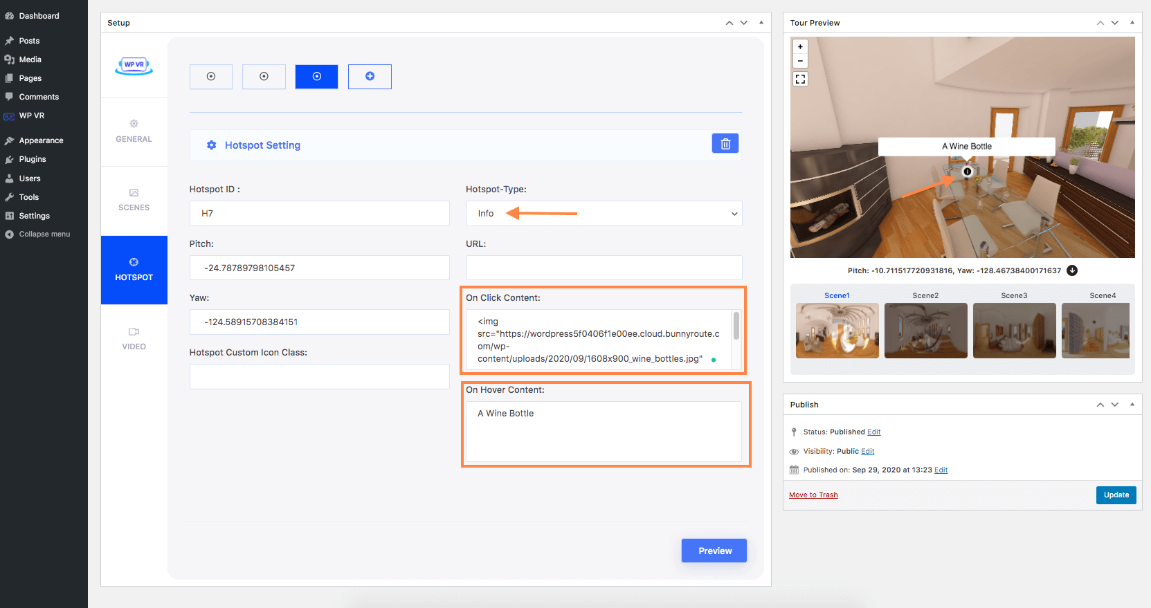 在热点上设置图像