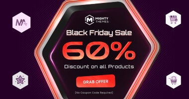 Sconto per il Black Friday di Mighty Themes