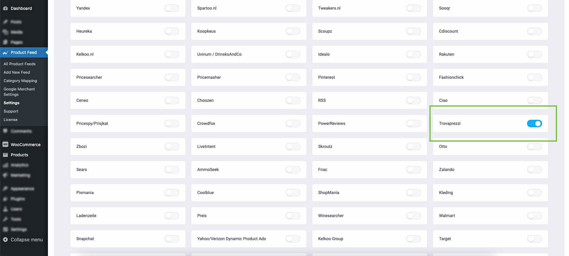 Aktifkan Trovaprezzi