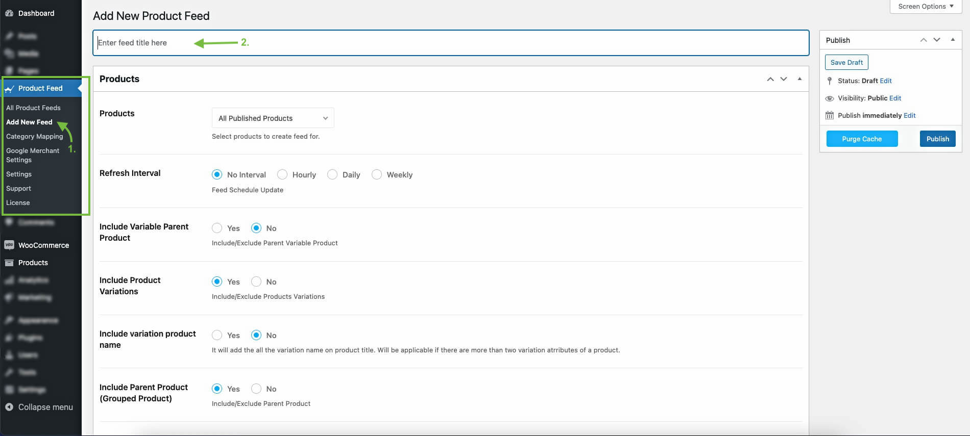 Tambahkan umpan baru