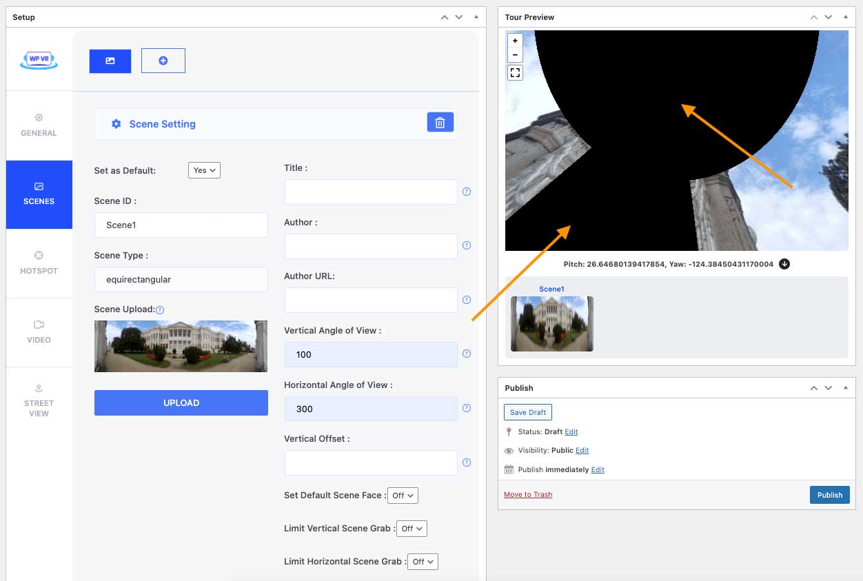 Tour virtuale personalizzato Visualizza iPhone