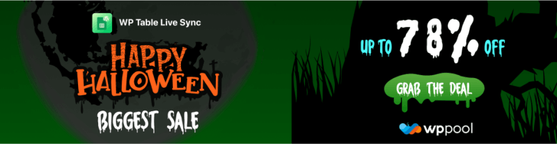 WP Table Live Sync Kesepakatan Halloween