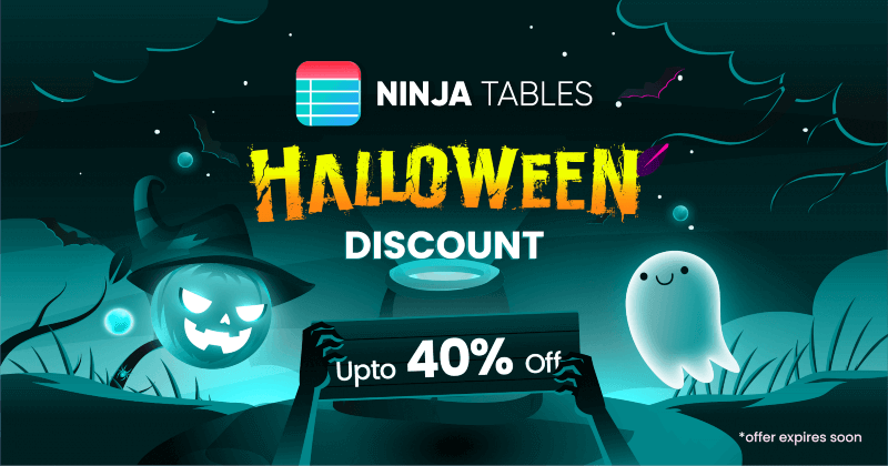Kesepakatan Halloween Meja Ninja