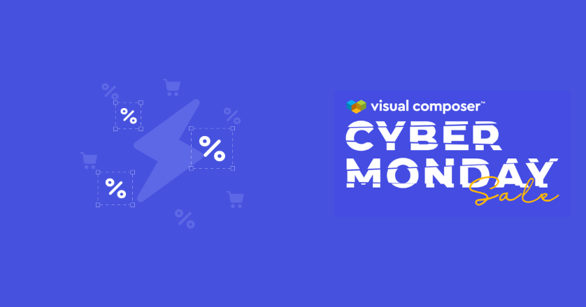 Spanduk Visual Composer Cyber Monday