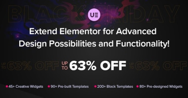 Addons Ultimate untuk Elementor - Diskon Black Friday