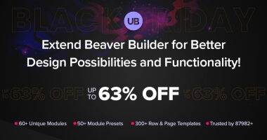 Addons Ultimate untuk Beaver Builder - Diskon Black Friday
