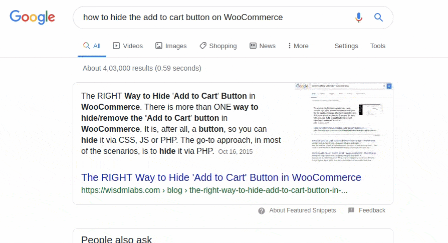 WooCommerce 支持 Google 搜索結果