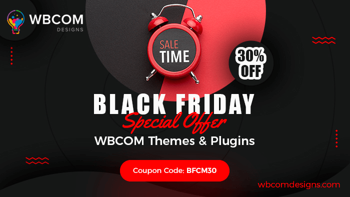 WBCom entwirft Black-Friday-Deal