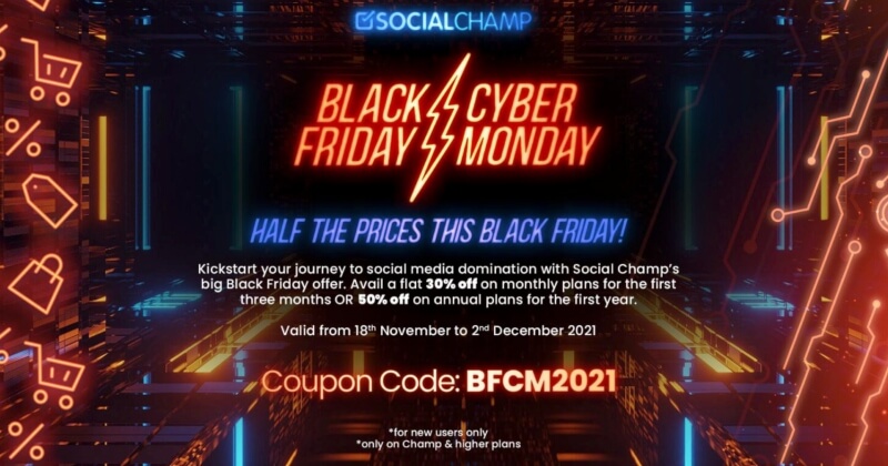 Social Champ Black Friday Deal