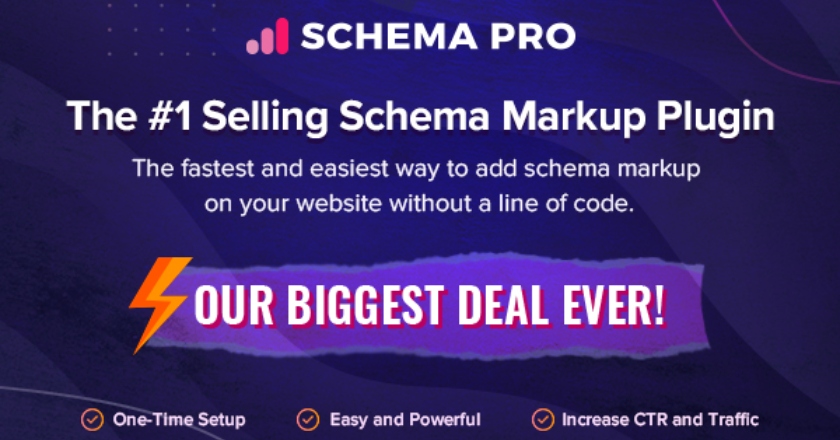 Schema Pro Black Friday-Banner