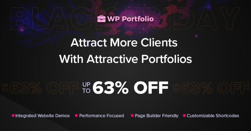 WP Portfolio Black Friday Deal