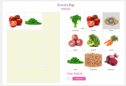 produse la pachet woocommerce parțial umplute
