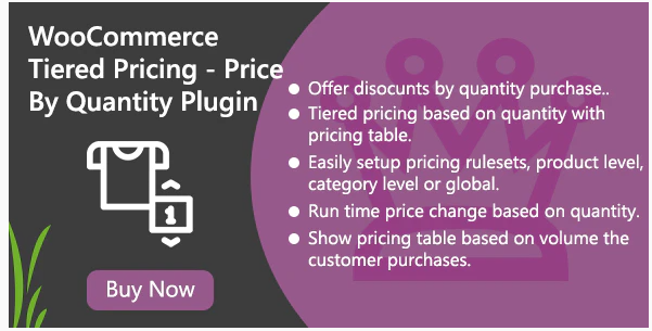 การกำหนดราคาฉัตร woocommerce - ราคาตามปริมาณ