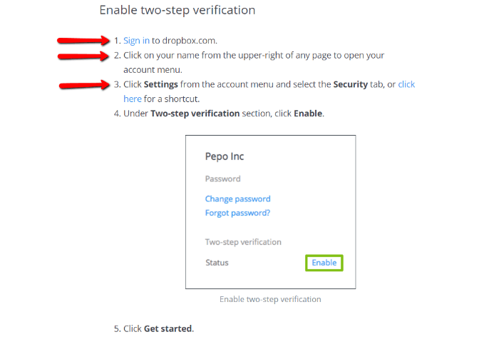 Templat Artikel Basis Pengetahuan - Contoh Dropbox