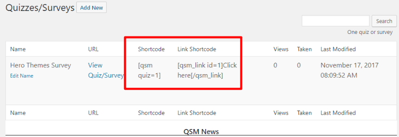 masukkan survei dengan kode pendek