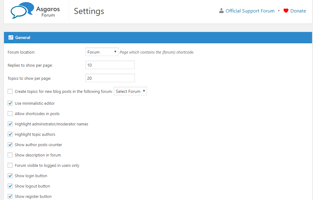 asgaros 论坛示例