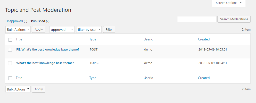使用此 wordpress 论坛插件审核回复