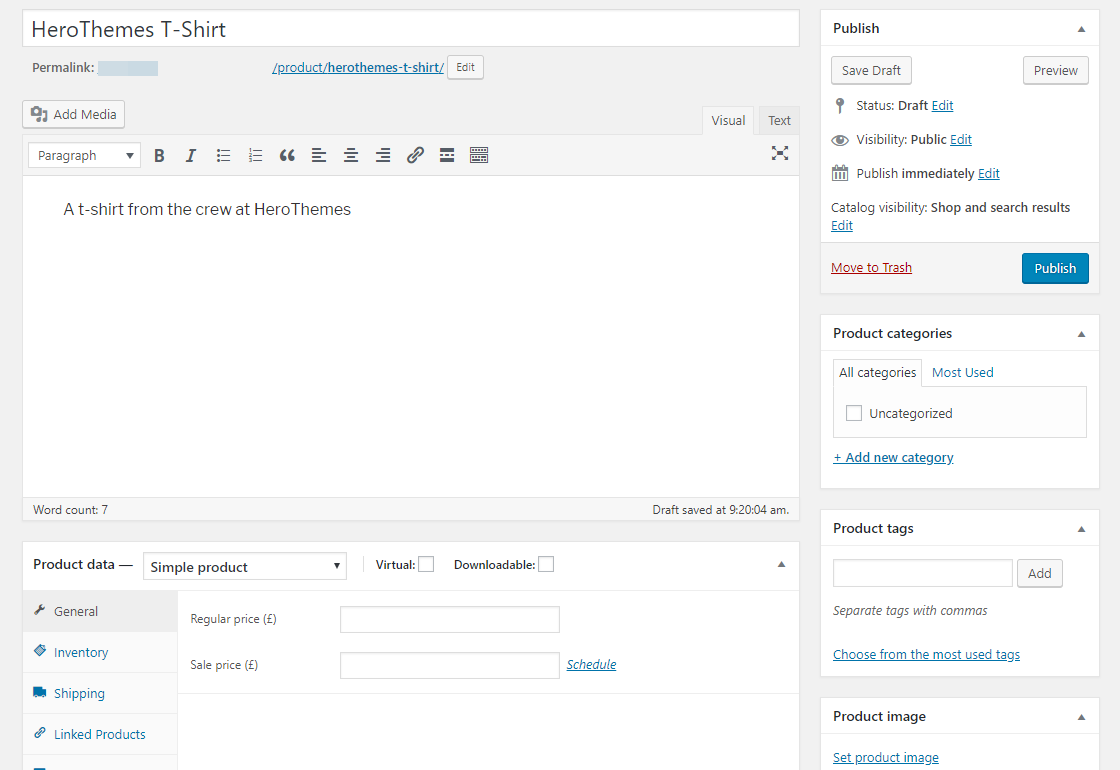 woocommerce ajouter une interface produit