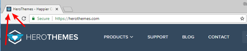 wordpress 网站图标示例