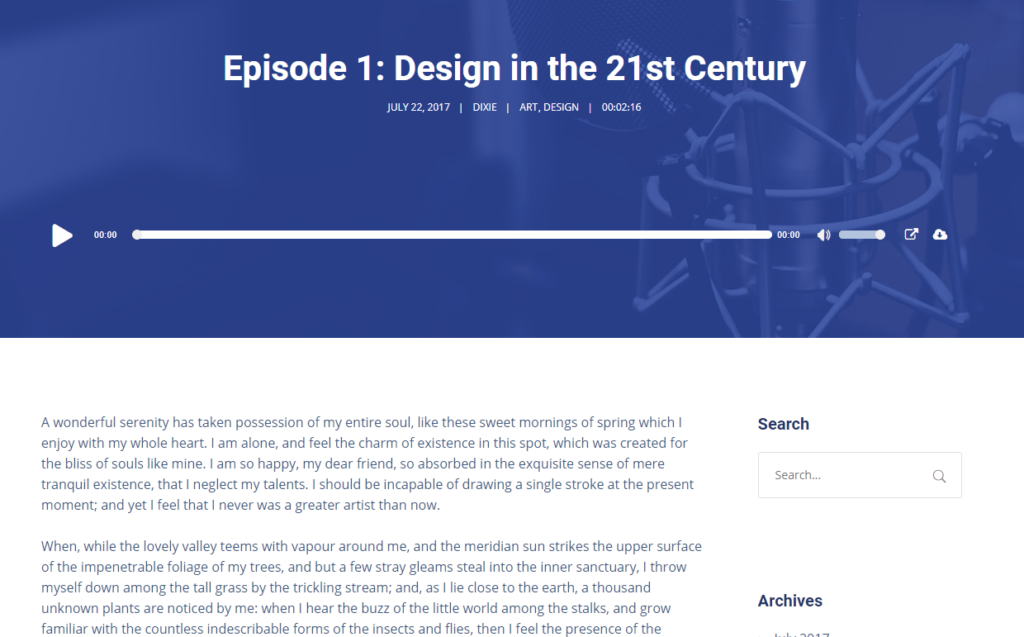 迪克西播客播放器