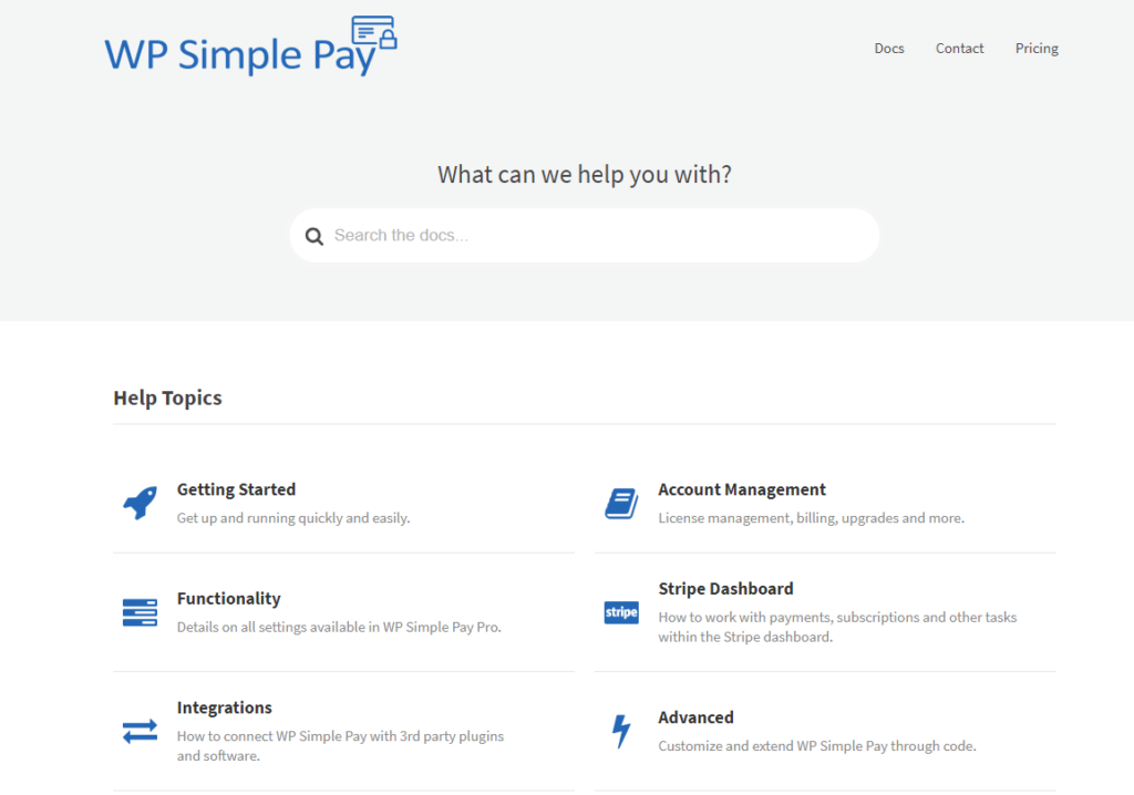 WP Simple Pay 知识库