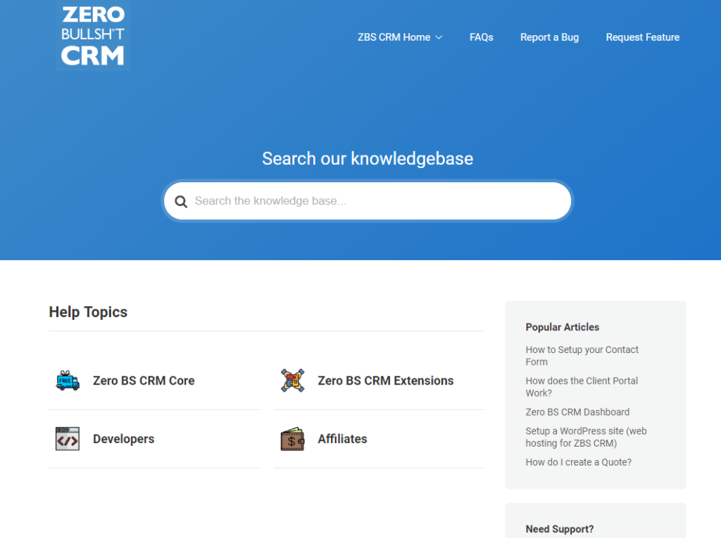 零 BS CRM 知识库