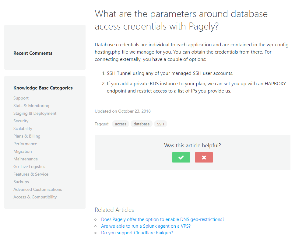 Pagely 知识库文章