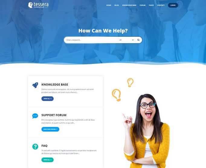 tessera-wordpress-тема