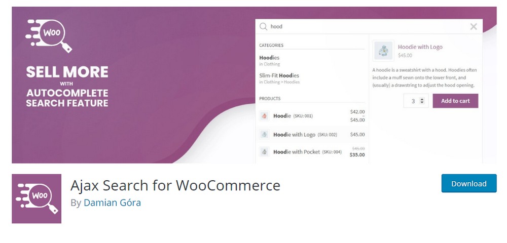 ajax搜索woocommerce