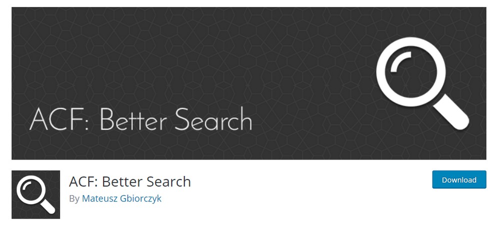 acf 更好的搜索