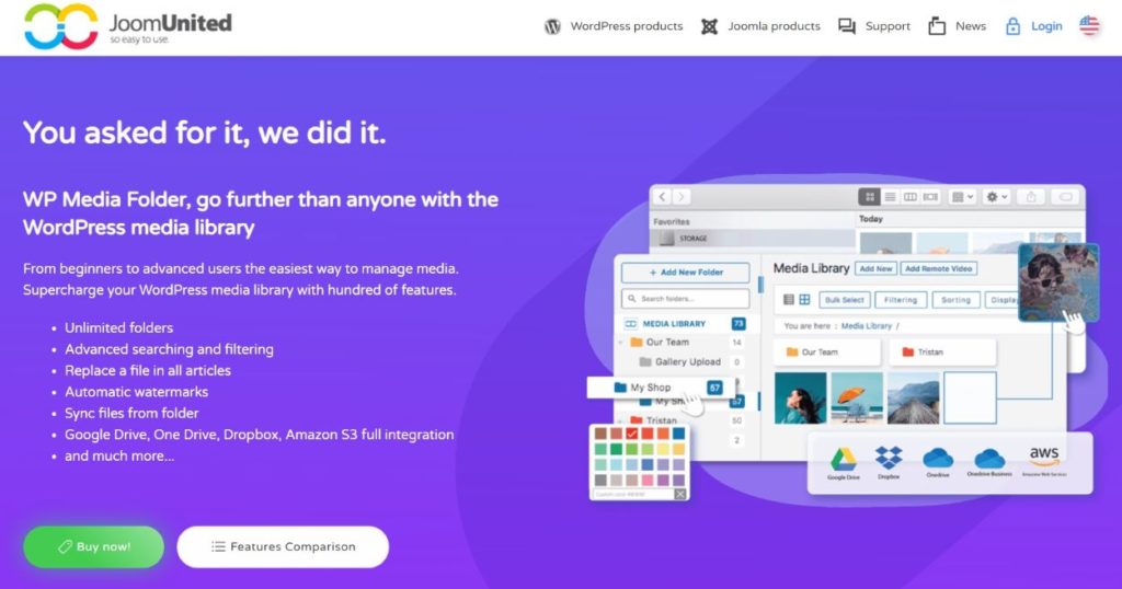 WP 媒体文件夹插件