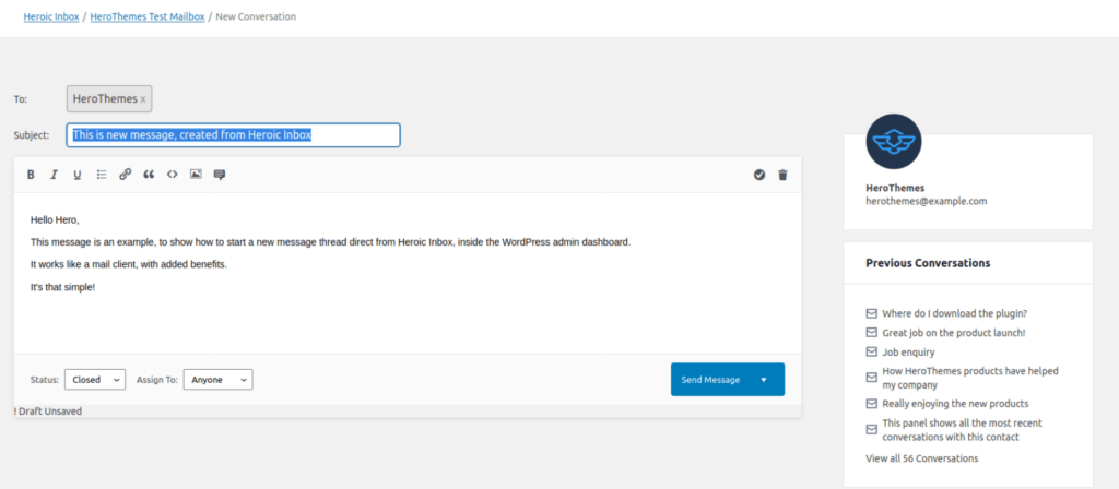 帮助台以前的对话
