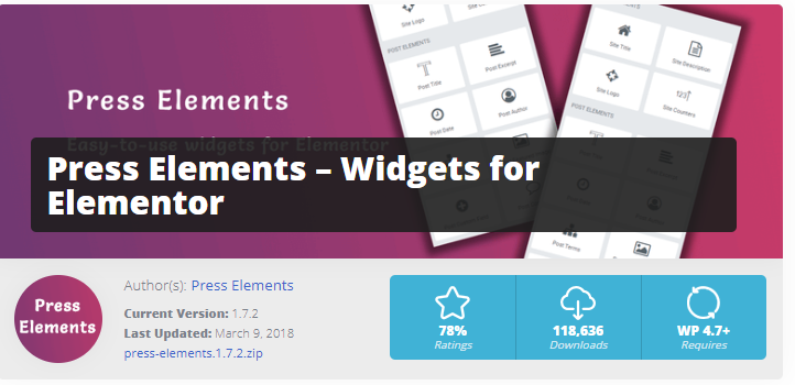 Einführung von Elementor Page Builder mit leistungsstarken Widgets-Addons 5 Press elementor