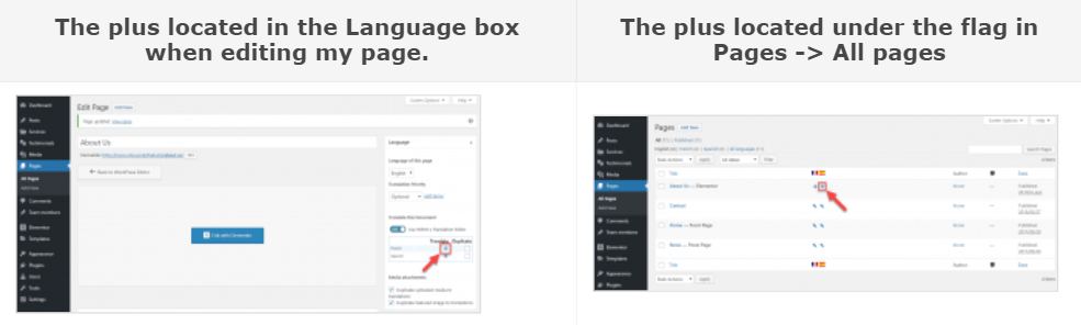 So erstellen Sie eine mehrsprachige Website mit Elementor und WPML 5 appearance-of-plus-button-multilingual-website