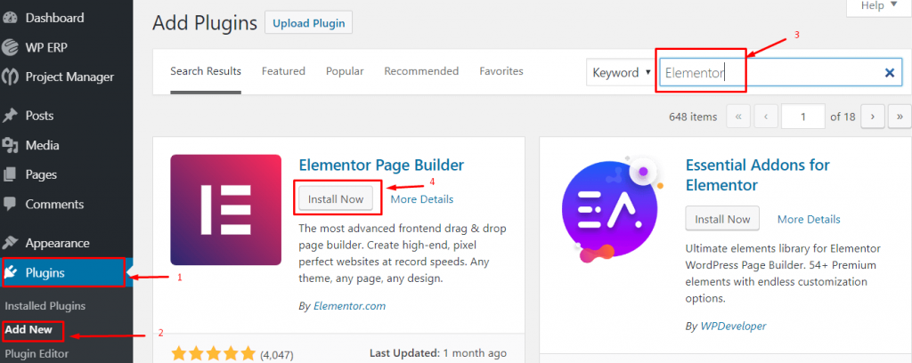Elementor를 사용하여 멋진 고정 헤더를 만드는 방법(Elementor Tutorial) 3 Elementor tutorial
