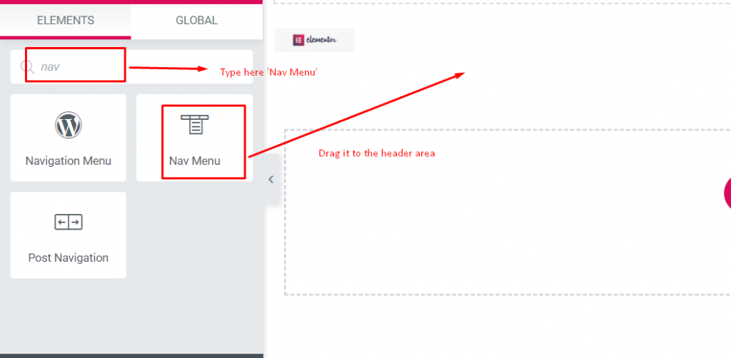 Elementor를 사용하여 멋진 고정 헤더를 만드는 방법(Elementor Tutorial) 14 How to add custom menu