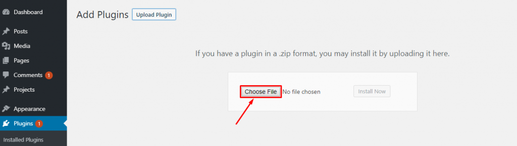 Elementorの使用方法:始めるための簡単な方法6 choose-file-from-plugin