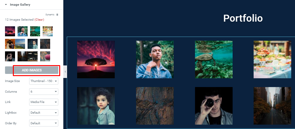 Elementor ve Happy Addons ile Fotoğraf Web Sitesi Nasıl Oluşturulur 20 Adding Images