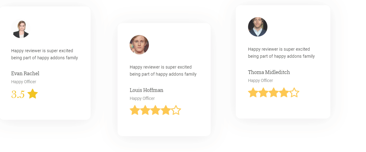 Elementor 16 ile Müşteri Yorumlarınızı Sergilemek için Trend Tasarımlar Yaratın online review section with elementor