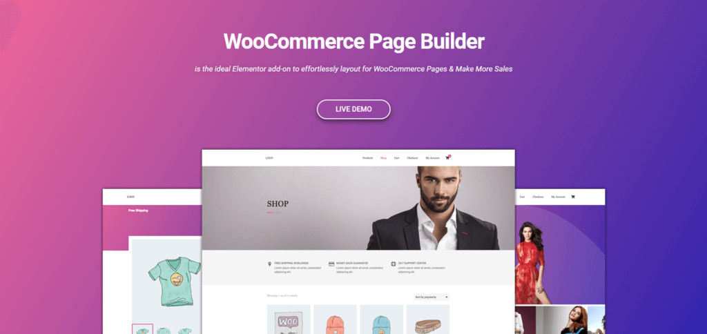 Как создать страницы магазина с помощью Elementor и виджета Happy Card 1 WooCommerce Page Builder